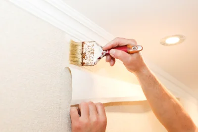 Pose de papier peint à Teillet — revêtements muraux et toiles de verre